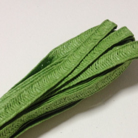 Плетеный бумажный шнур, 8 мм, 90 см, цвет зеленый