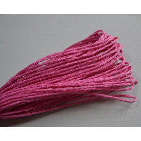 Бумажный шнур однотонный розовый, 1,5 мм, 1 м