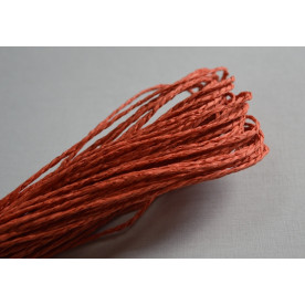Бумажный шнур однотонный терракотовый, 1,5 мм, 1 м