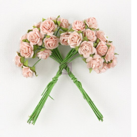 Букетик декоративних трояндочок Artist's Aids Mini Roses, колір - рожевий, 12 шт. від Prima