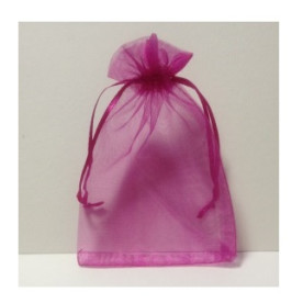 Пакетик з органзи однотонний фуксія, 12 * 10 см