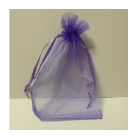 Пакетик з органзи однотонний бузковий, 12 * 10 см