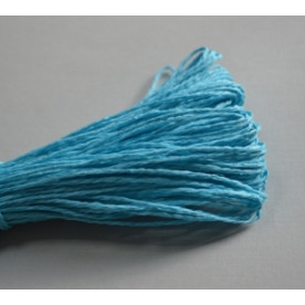 Бумажный шнур однотонный бирюзовый, 1,5 мм, 1 м