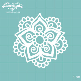 Чипборд "Менди 3", размер 61*61 мм от Вензелик