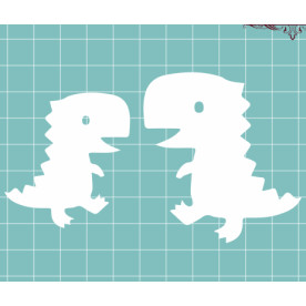 Чипборд "Набор Динозавриков 04", размер 51*59 мм от Вензелик