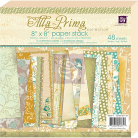 Набір скраппаперу Alla Prima 20х20 см від Prima, 48 аркушів