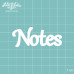 Чипборд "Notes", размер 60*24 мм от Вензелик