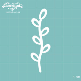 Чипборд "Веточка 06", размер 71*22 мм от Вензелик