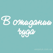 Чіпборд "В очікуванні дива", розмір 38 * 78 мм від Вензелік