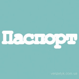 Чипборд "Паспорт 2", размер 12*50 мм от Вензелик