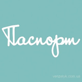 Чипборд "Паспорт 5", размер 20*50 мм от Вензелик