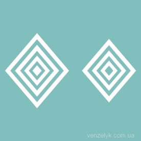 Чипборд "Набор ромбиков", размер от 5 до 40 мм от Вензелик