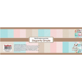 Набір паперу "Елегантно просто", розмір 30,5 * 30,5, 14 аркушів від ScrapBerry's