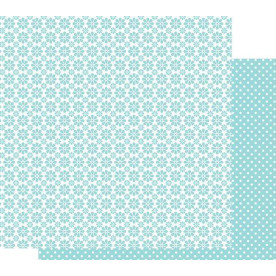 Двосторонній папір Ромашки Перламутровая Бірюза 30,5х30,5 см від ScrapBerry's