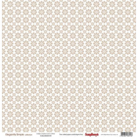 Двосторонній папір Ромашки Кава з льодом 30,5х30,5 см від ScrapBerry's