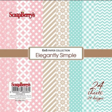 Набір паперу Елегантно Просто, розмір 15 * 15 см від ScrapBerry's