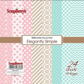 Набір паперу Елегантно Просто, розмір 15 * 15 см від ScrapBerry's
