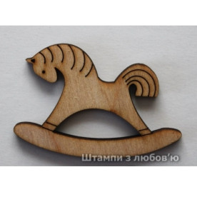 Деревянная фигурка Лошадка 60*40 мм от ScrapStudio