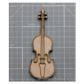 Деревянная фигурка "Скрипка" 85*31мм от ScrapStudio