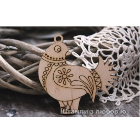 Подвеска деревянная 69*68мм от ScrapStudio