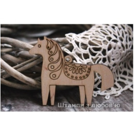 Підвіска дерев'яна 75 * 63мм від ScrapStudio