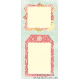 Теги для вирізання "Квіткові рамки 2", 6х15 см, 10 шт від ScrapStudio