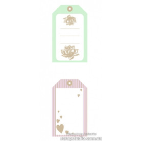 Теги для вирізання "Ніжність" 6х15 см, 10 шт від ScrapStudio