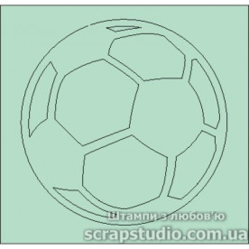 Чіпборд "Футбольний м'яч", 47 * 46 мм від ScrapStudio