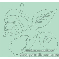 Чіпборд "Листочки", 87 * 83 мм від ScrapStudio
