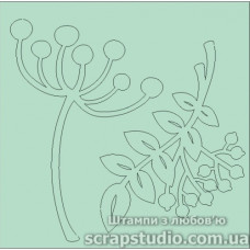 Чіпборд "Гілочки", 77 * 92 мм від ScrapStudio