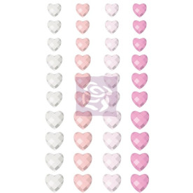 Набір страз-сердечок Say it in Crystals рожевого кольору 50 шт.,  Prima