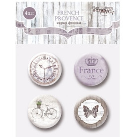 Набір скрап-фішок 4шт "French Provence" від Scrapmir