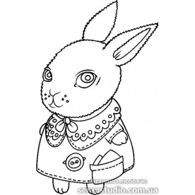 Акриловый штамп Зайка, размер 3,5*5,6 см, ScrapStudio