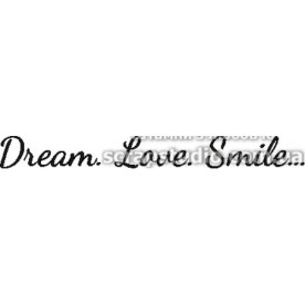 Акриловый штамп Dream.Love.Smile , размер 6.8*7 см, ScrapStudio
