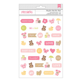 Набор наклеек  Baby Girl Tiny Icon, American Crafts