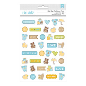 Набор наклеек Baby Boy Tiny Icon American Crafts