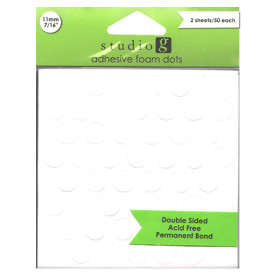 Двосторонні клейові об'ємні кола, розмір 11 мм, 100 шт від Studio G