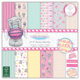 Набор бумаги Me To You Sweet Shop, 20*20 см, 12 листов Dovecraft