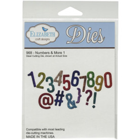 Набір ножів Numbers & More 1 (16 шт) від Elizabeth Craft Designs