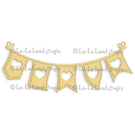 Ніж для вирізання Random Flags W / Hearts Bannerот компанії La-La Land Die