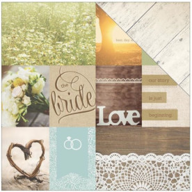 Двосторонній папір Wedding Day Tags, розмір 30 * 30, 1 шт від Paper House