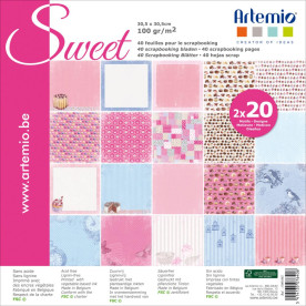 Набір паперу Sweet, 20 аркушів, 30 * 30 см від Artemio
