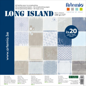Набір паперу Long Island, 20 аркушів, 30 * 30 см від Artemio