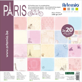 Набор бумаги Paris, 20 листов , 30*30 см от Artemio