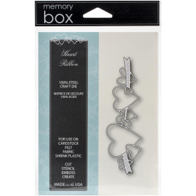 Ніж для вирізання Heart Ribbon від Memory Box