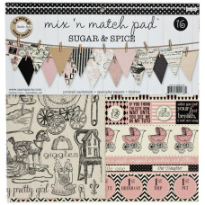 Набір для скрапбукінгу Sugar & Spice, 16 аркушів розмір 30 * 30 см від Canvas Corp