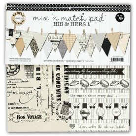 Набор для скрапбукинга His & Hers,16 листов размер 30*30 см от Canvas Corp