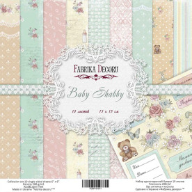 Набір скраппаперу "Baby Shabby", 15 Х 15 см від Фабрика Декору