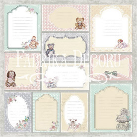 Набор картинок для декорирования. Карточки  "Baby shabby 2 " от Фабрика Декора