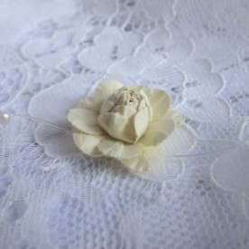 Набір паперових квіточок "Трояндочки" жовта, 10 шт від ScrapEgo